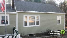 As a James Hardie Siding Licensed Installer, we renovated with new fiber cement siding