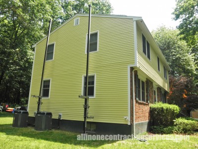 As a James Hardie Installer, we installed new fiber cement siding